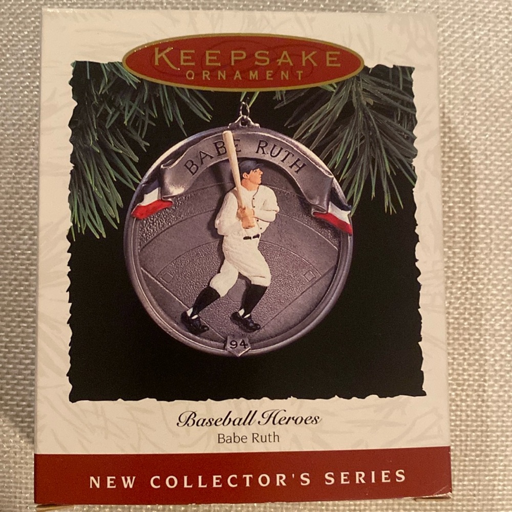 Hallmark Keepsake christmas Ornament BABE RUTH 1994 in box